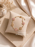 Pretty Pink Clover Bracelet