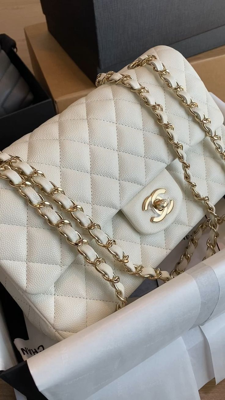Iconic Pristine White Chanel Bag