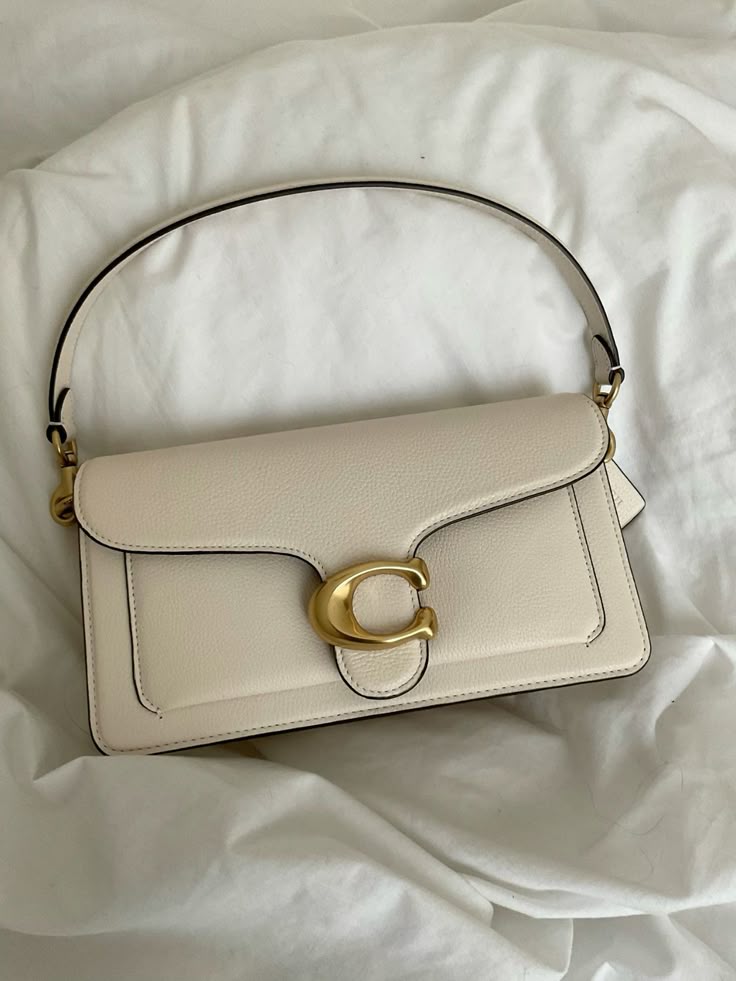 Cream Coach Bag