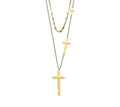 The Layered Cross Necklace